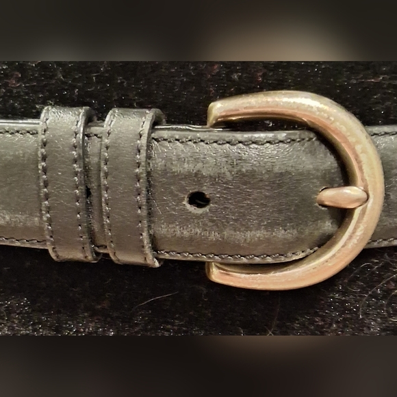 EUC Vintage Coach 8400 Black Leather Business Casual Prepp Everyday Belt SZ L - Picture 2 of 6
